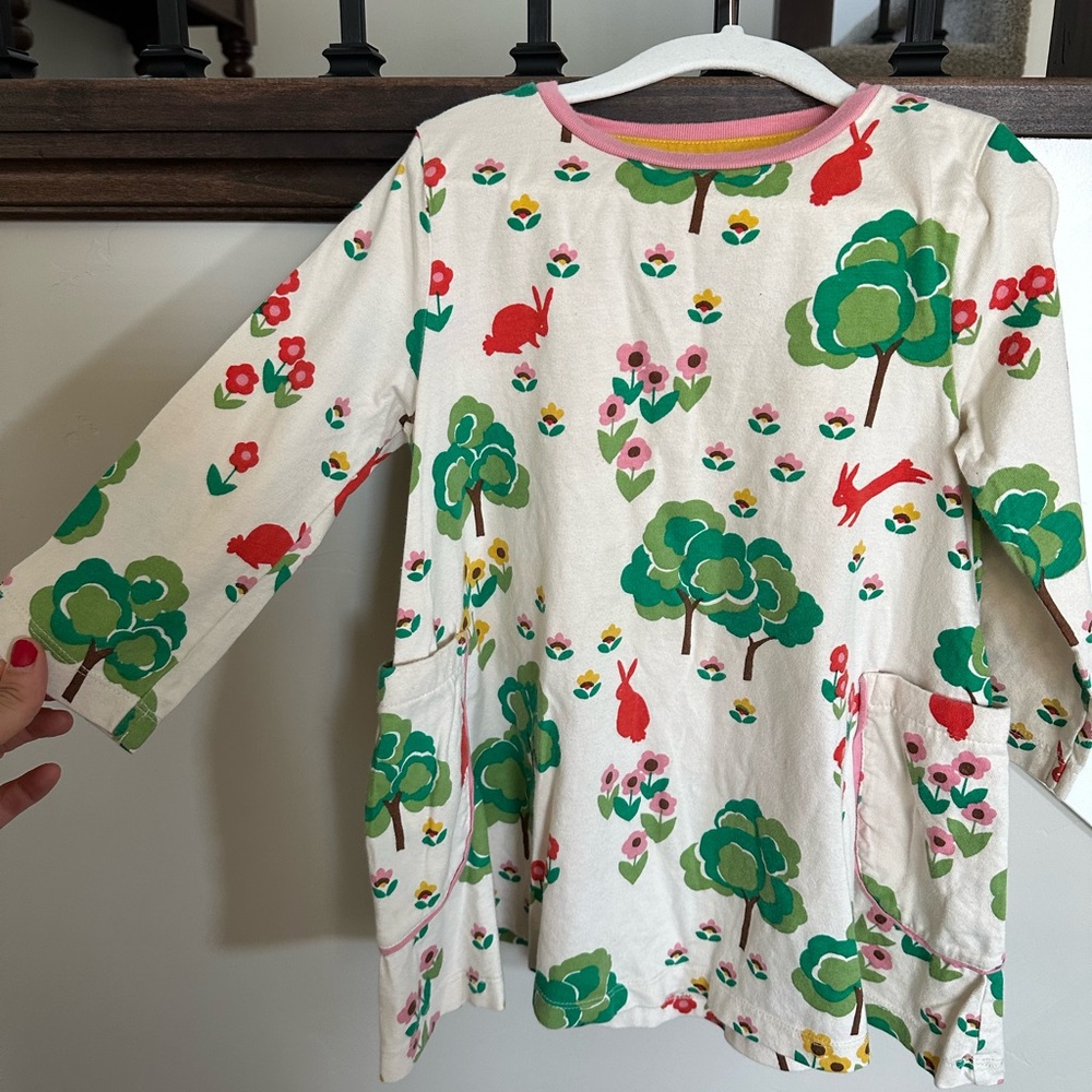 Mini Boden tunic with rabbits